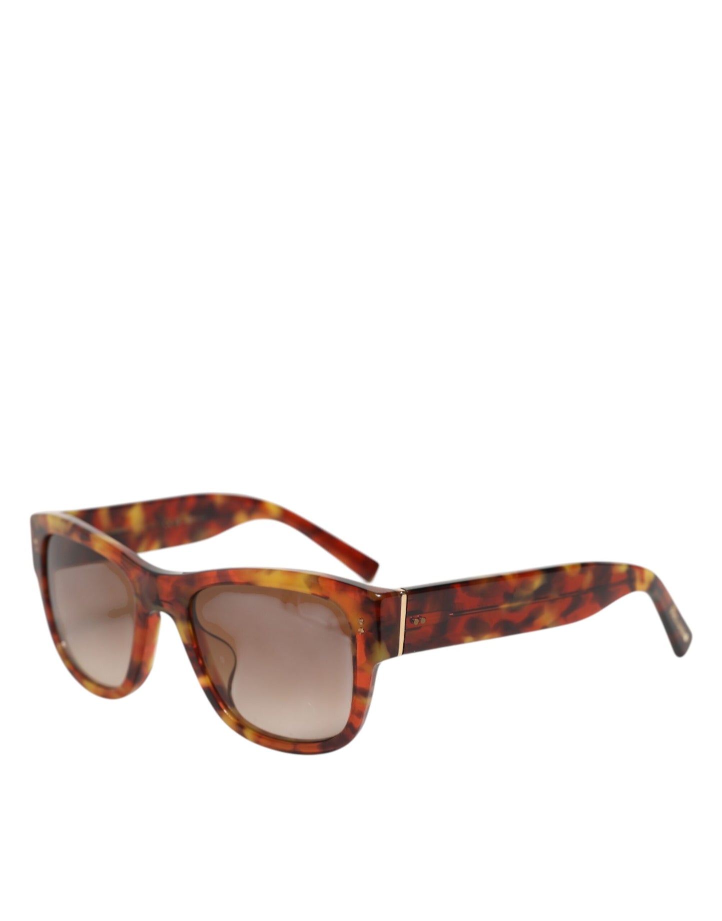 Dolce & Gabbana DG4338F Havana-Braun Vollrand-Sonnenbrille mit runden Gläsern