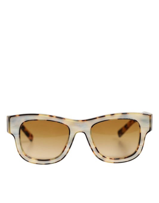 Dolce & Gabbana DG4379F Sonnenbrille mit weißem Schildpatt-Verlauf