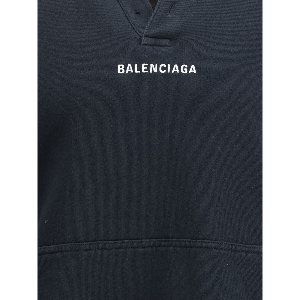 Balenciaga Schwarzer Baumwoll-Sweatshirt