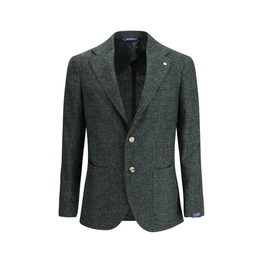Gi Capri Grüner Woll-Fleece-Blazer