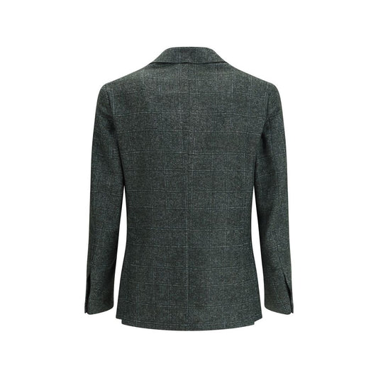 Gi Capri Grüner Woll-Fleece-Blazer