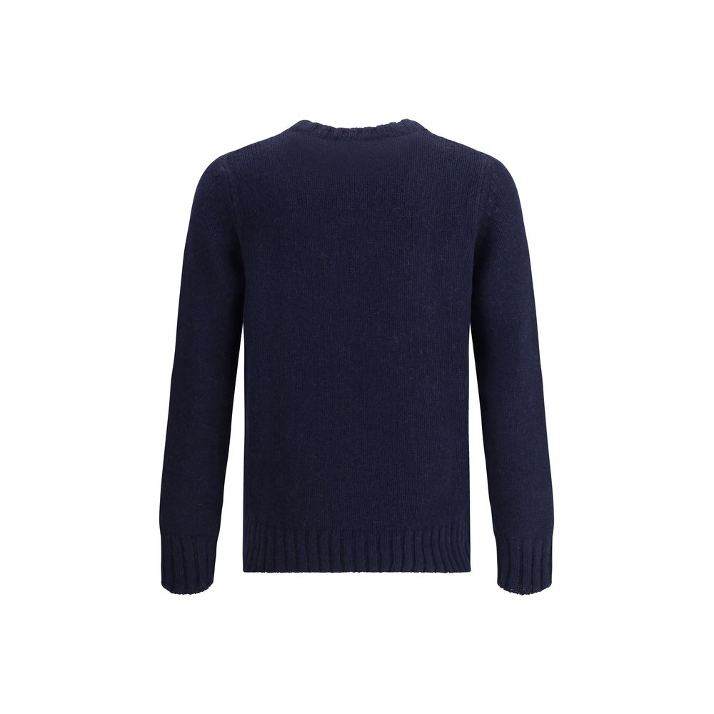 Aragona Cashmere Blauer Merino-Woll-Sweatshirt