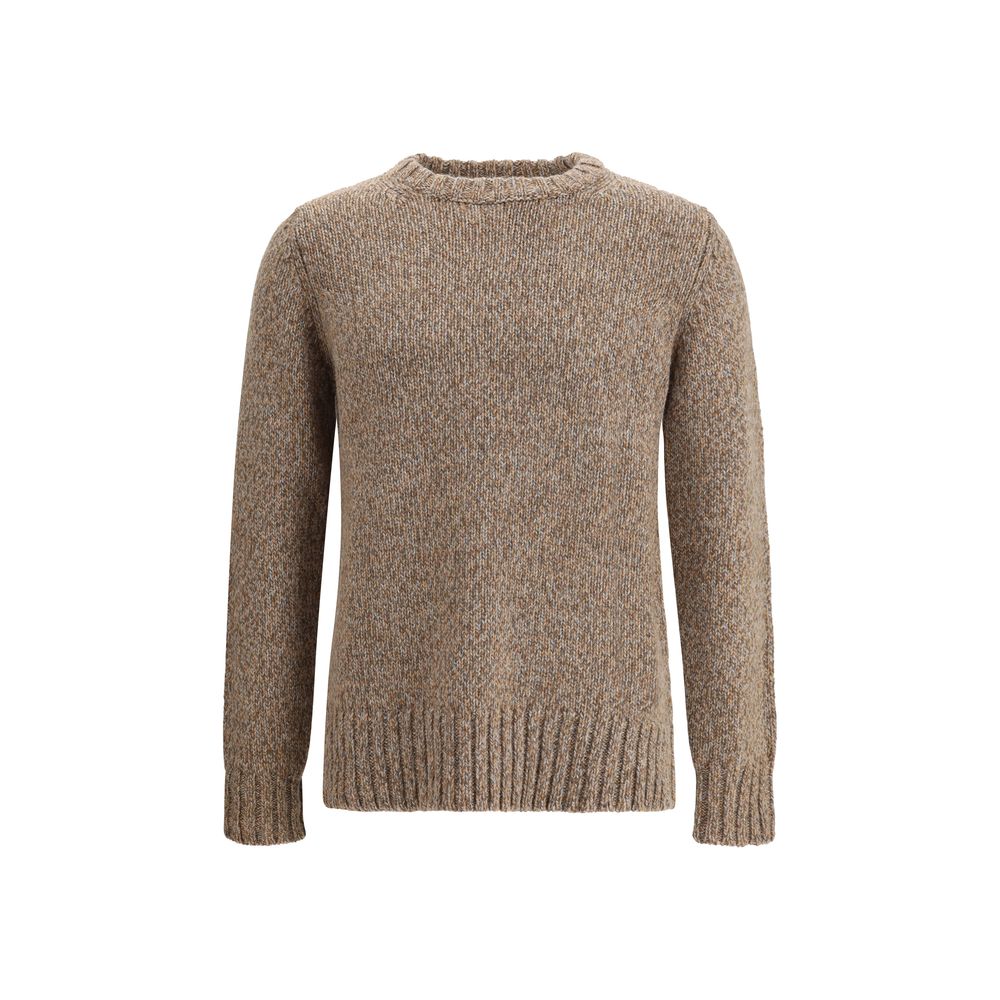 Aragona Cashmere Brauner Merino-Woll-Sweatshirt