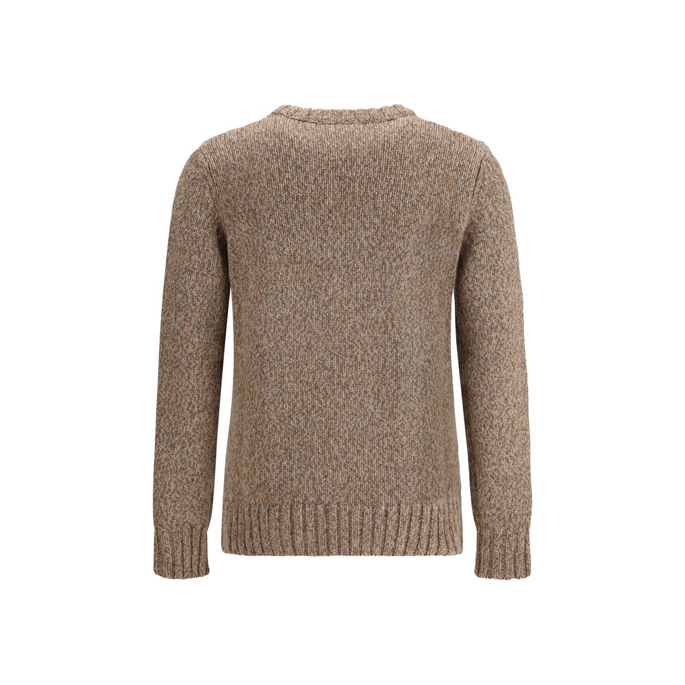 Aragona Cashmere Brauner Merino-Woll-Sweatshirt