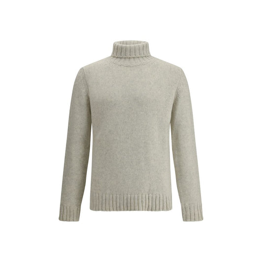 Aragona Cashmere Grauer Alpaka-Vicugna-Pacos-Rollkragenpullover
