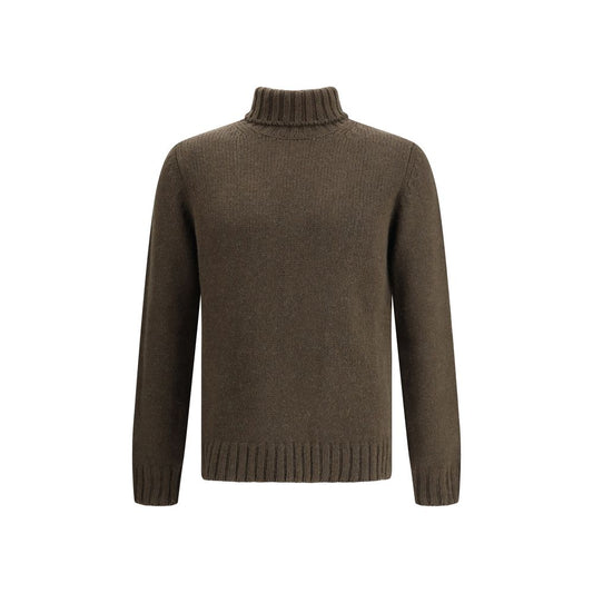 Aragona Cashmere Grüner Alpaka-Vicugna-Pacos-Rollkragenpullover