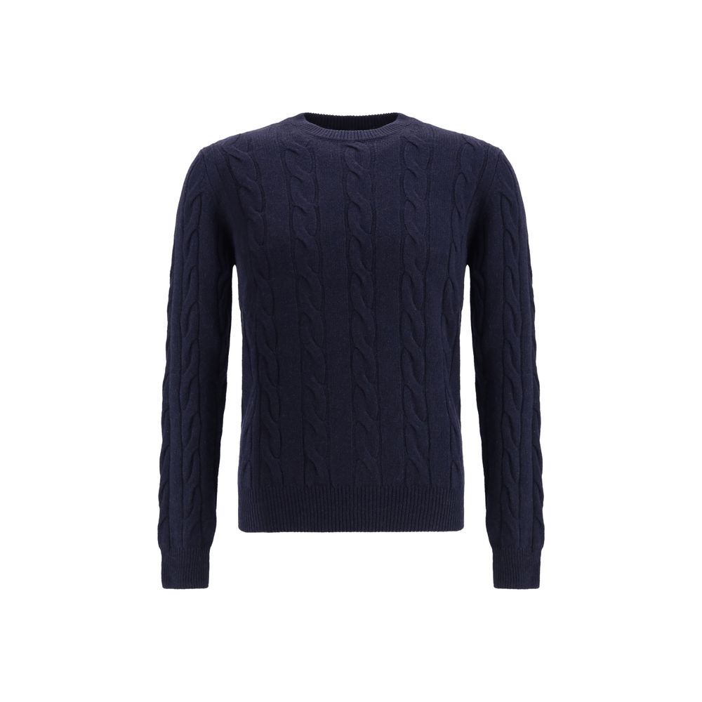 Aragona Cashmere Blauer Kaschmirpullover