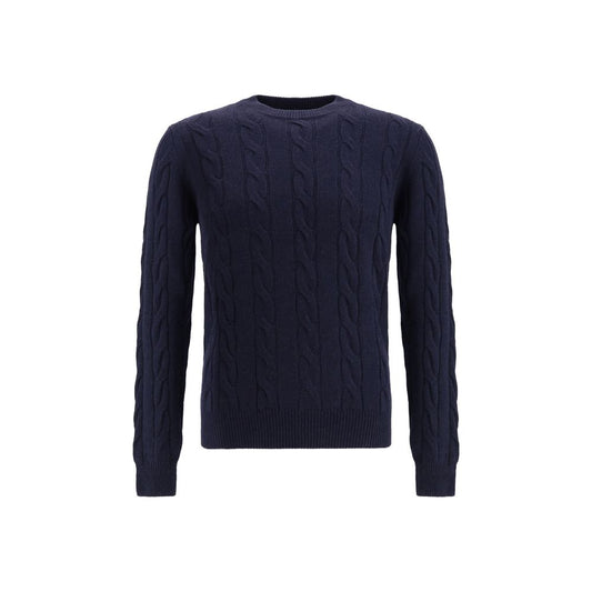 Aragona Cashmere Blauer Kaschmirpullover