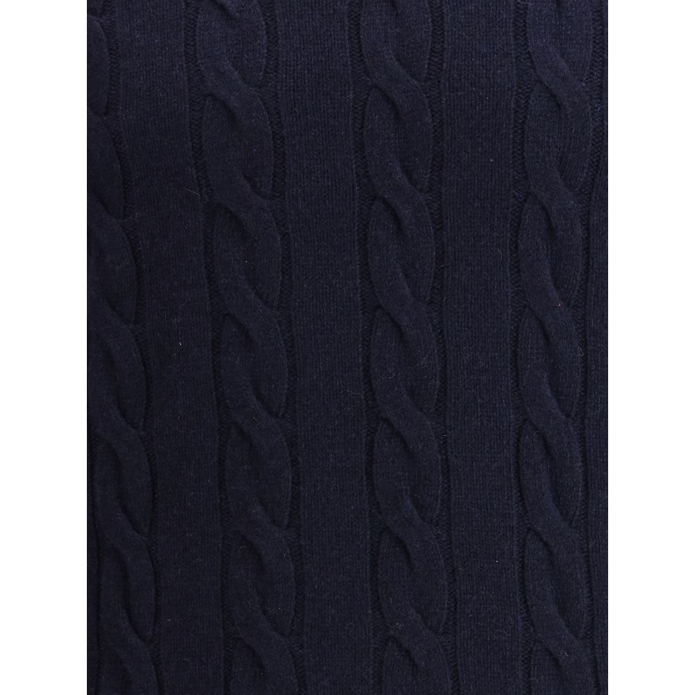 Aragona Cashmere Blauer Kaschmirpullover