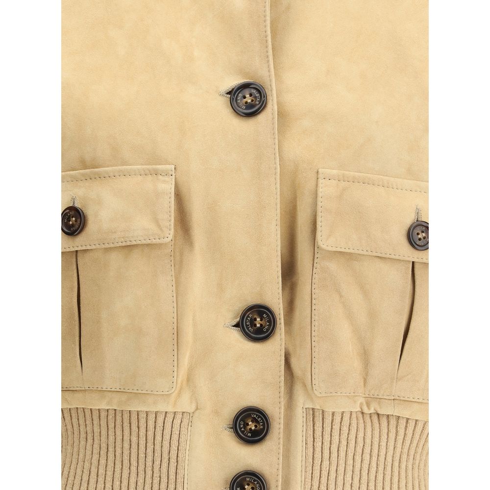 Valstar Beige Wildlederjacke