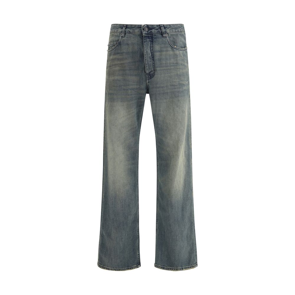 Balenciaga Blaue Baumwoll-Jeans mit Relaxed Fit