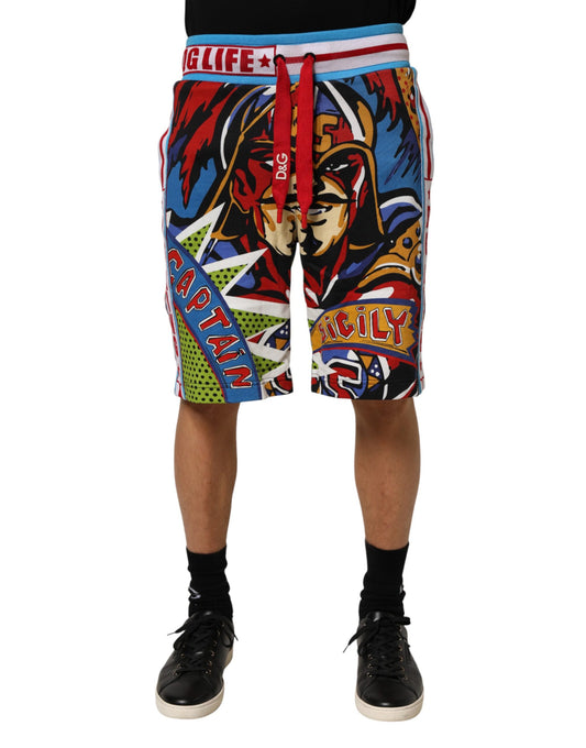 Dolce & Gabbana Bermuda-Shorts mit Captain-Sicily-Print