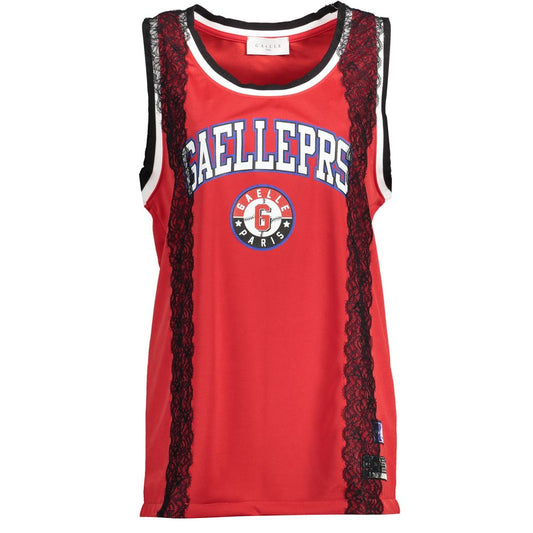 Gaelle Paris Rotes Polyester-T-Shirt