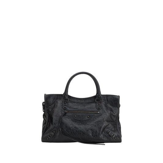 Balenciaga Schwarze Kalbshaut Bos Taurus Schultertasche