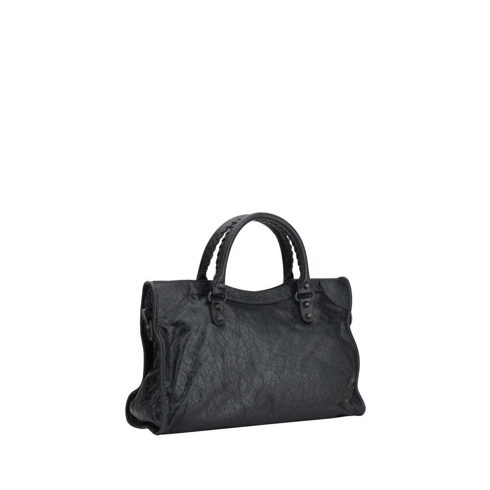 Balenciaga Schwarze Kalbshaut Bos Taurus Schultertasche