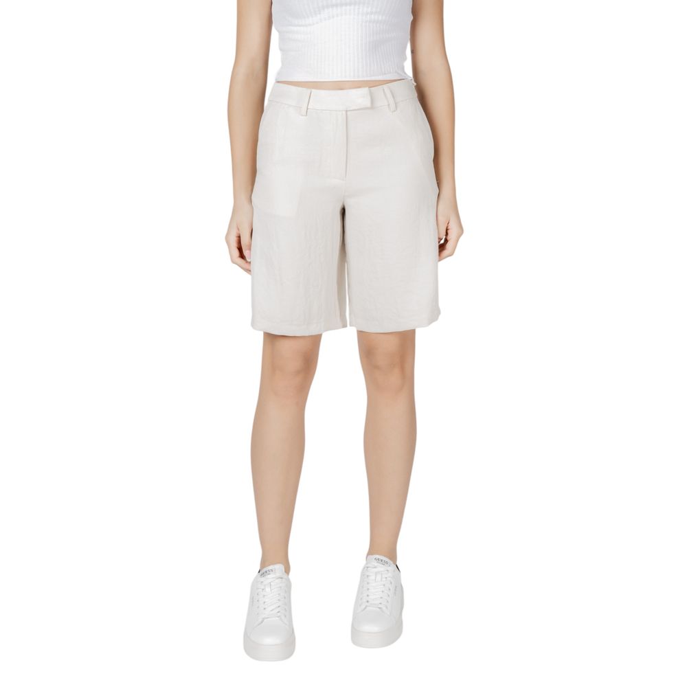 Vila Clothes Beige Viskose-Shorts