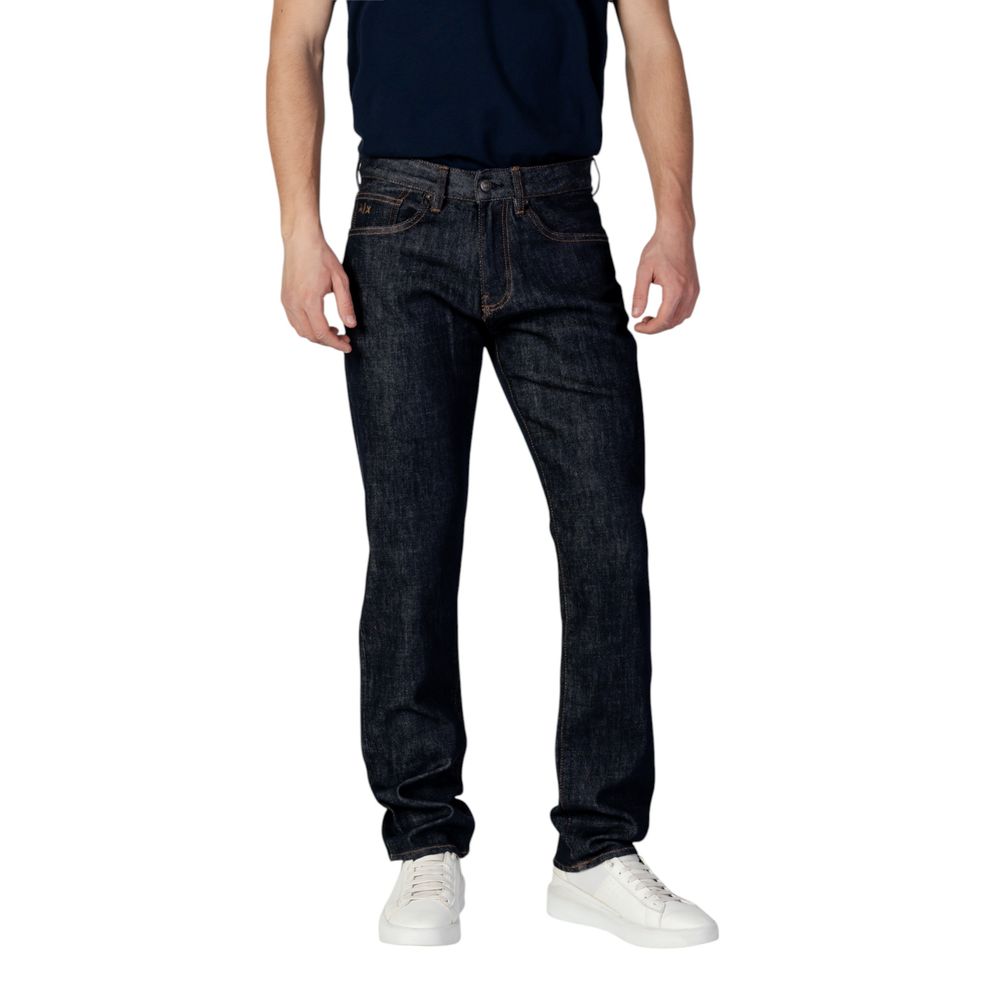Armani Exchange Blaue Polyester-Skinny-Jeans