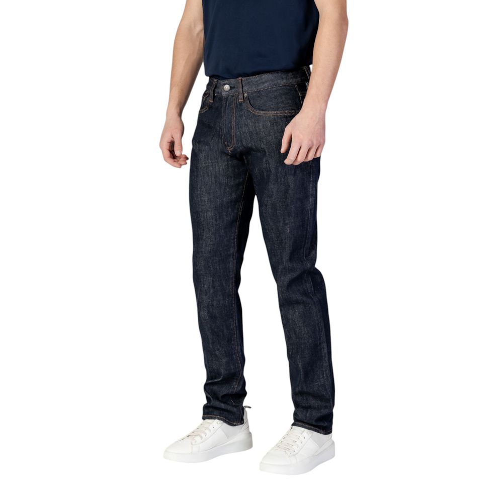 Armani Exchange Blaue Polyester-Skinny-Jeans