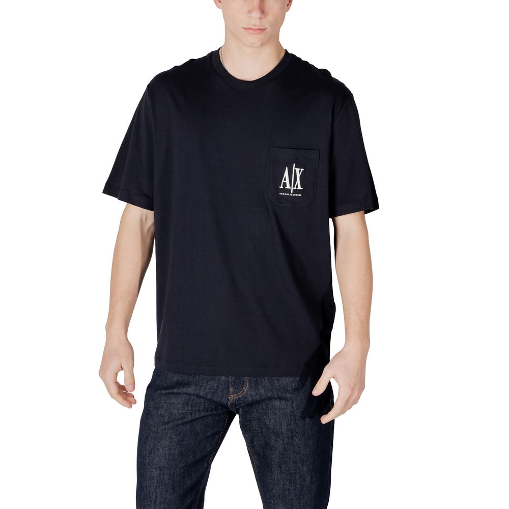 Armani Exchange Baumwoll-T-Shirt in Blau