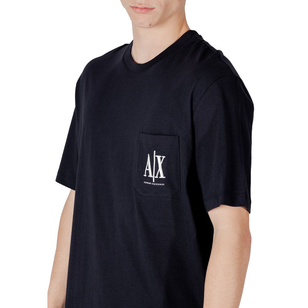 Armani Exchange Baumwoll-T-Shirt in Blau