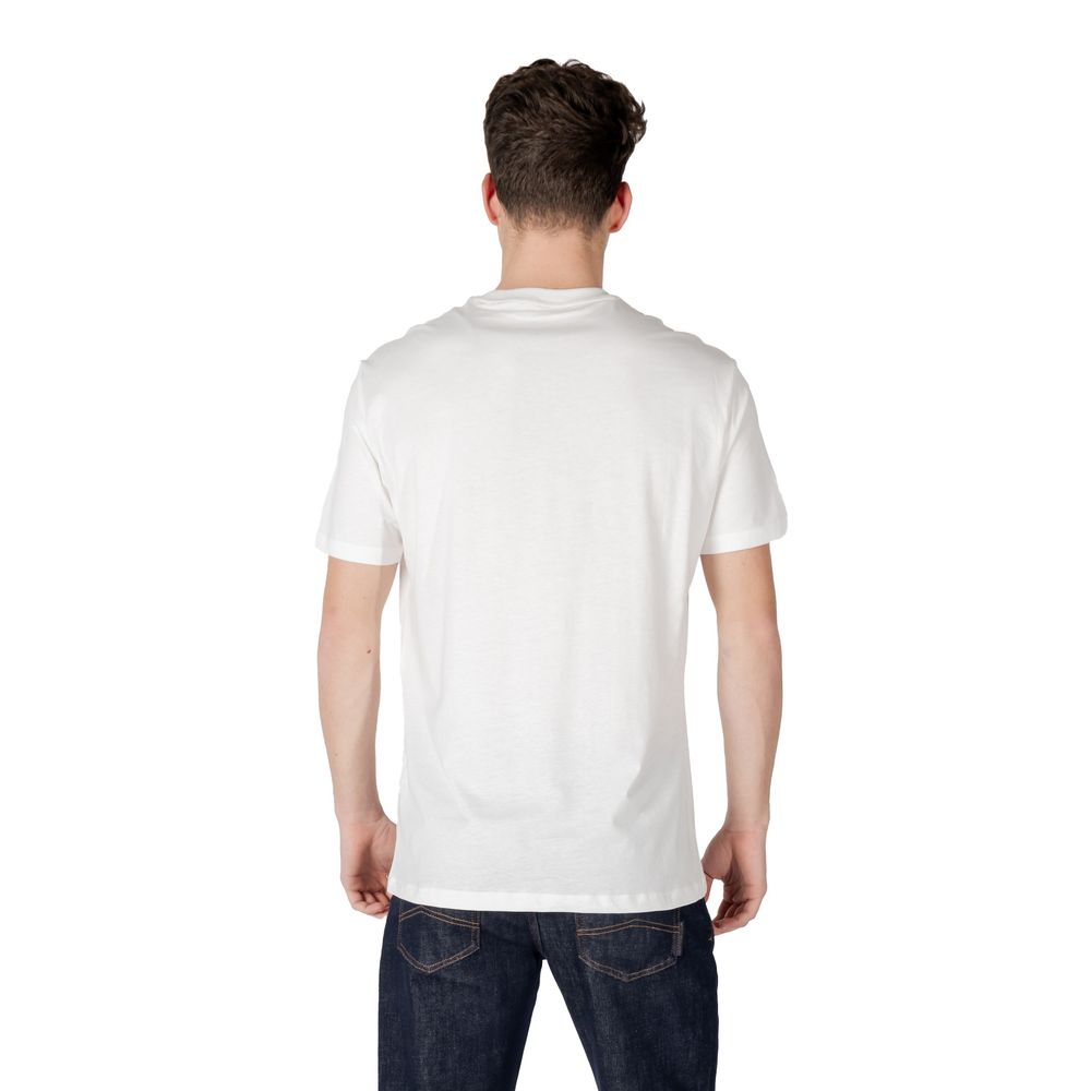 Armani Exchange Baumwoll-T-Shirt in Creme