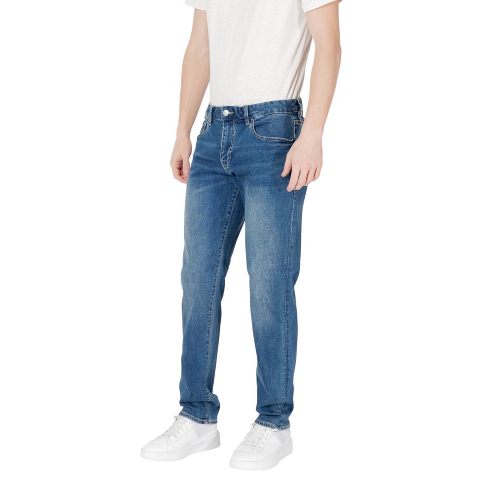 Armani Exchange Blaue Skinny Jeans aus Baumwolle