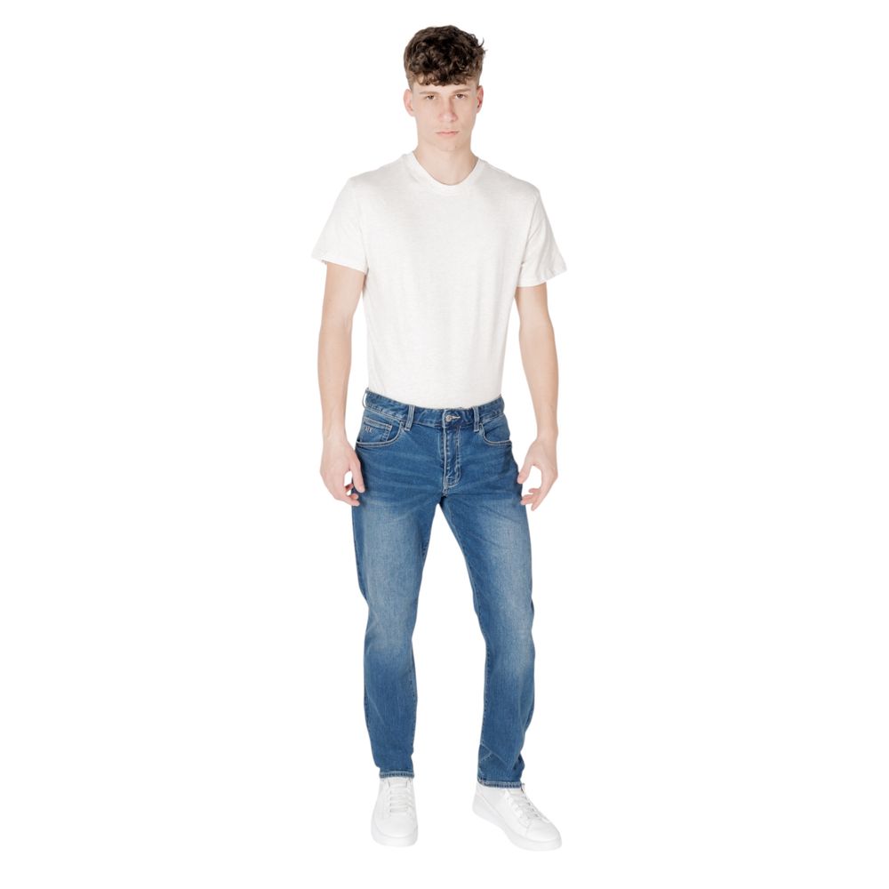 Armani Exchange Blaue Skinny Jeans aus Baumwolle