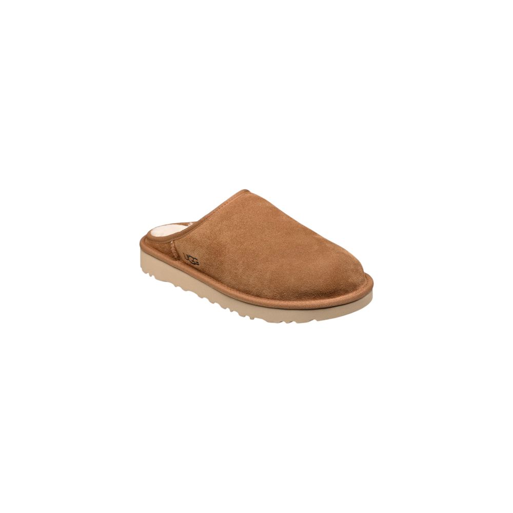 UGG Beigefarbene Wildleder-Clogs