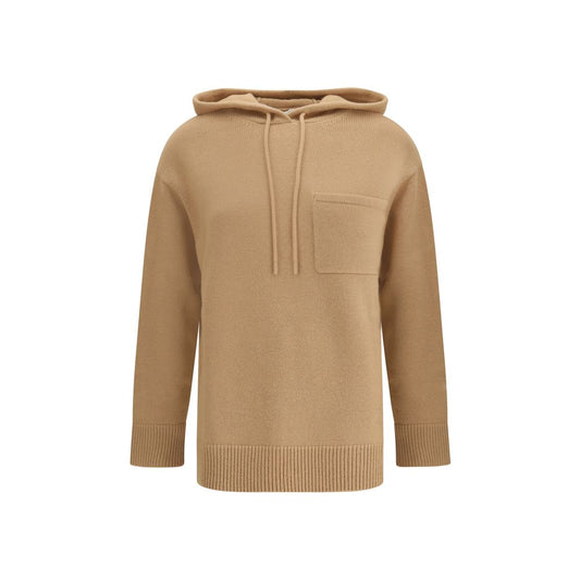 Max Mara Beiger Woll-Hoodie