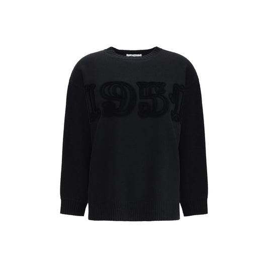 Max Mara Schwarzer Woll-Sweatshirt