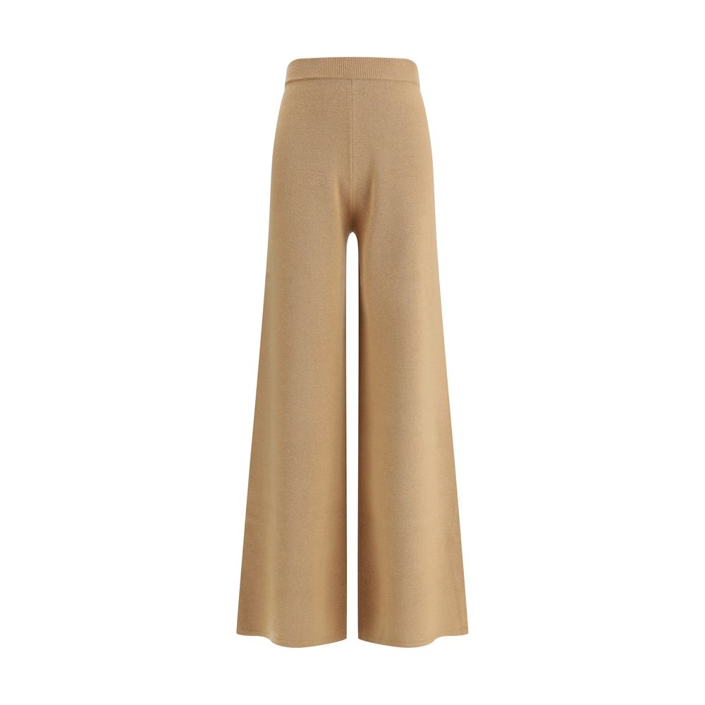 Max Mara Beigefarbene Wollhose im Casual-Stil