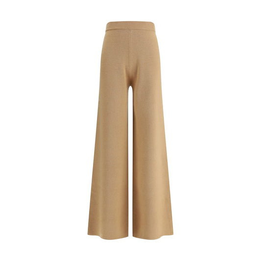 Max Mara Beigefarbene Wollhose im Casual-Stil
