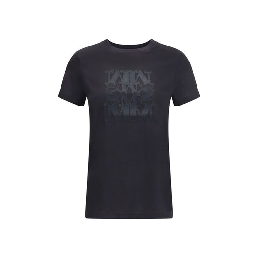 Max Mara Schwarzes Baumwoll-T-Shirt