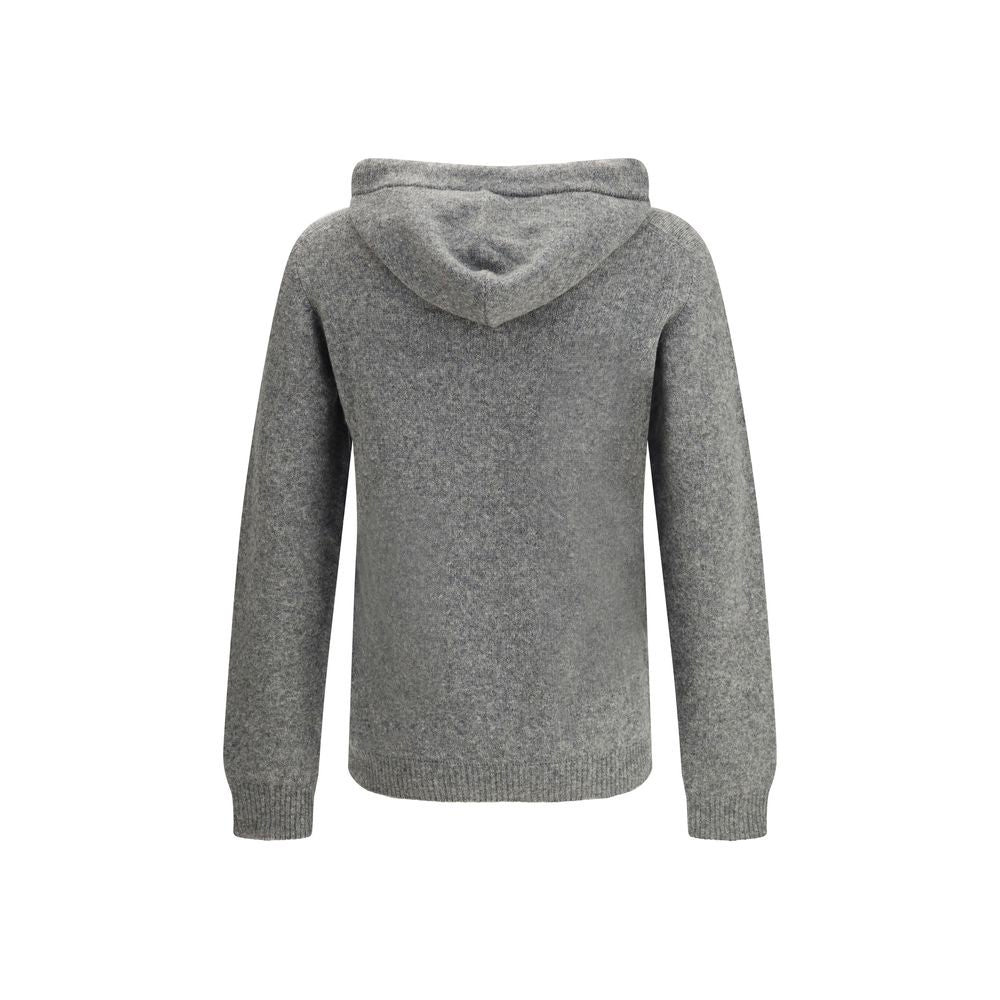 Roberto Collina Grauer Kaschmir-Hoodie