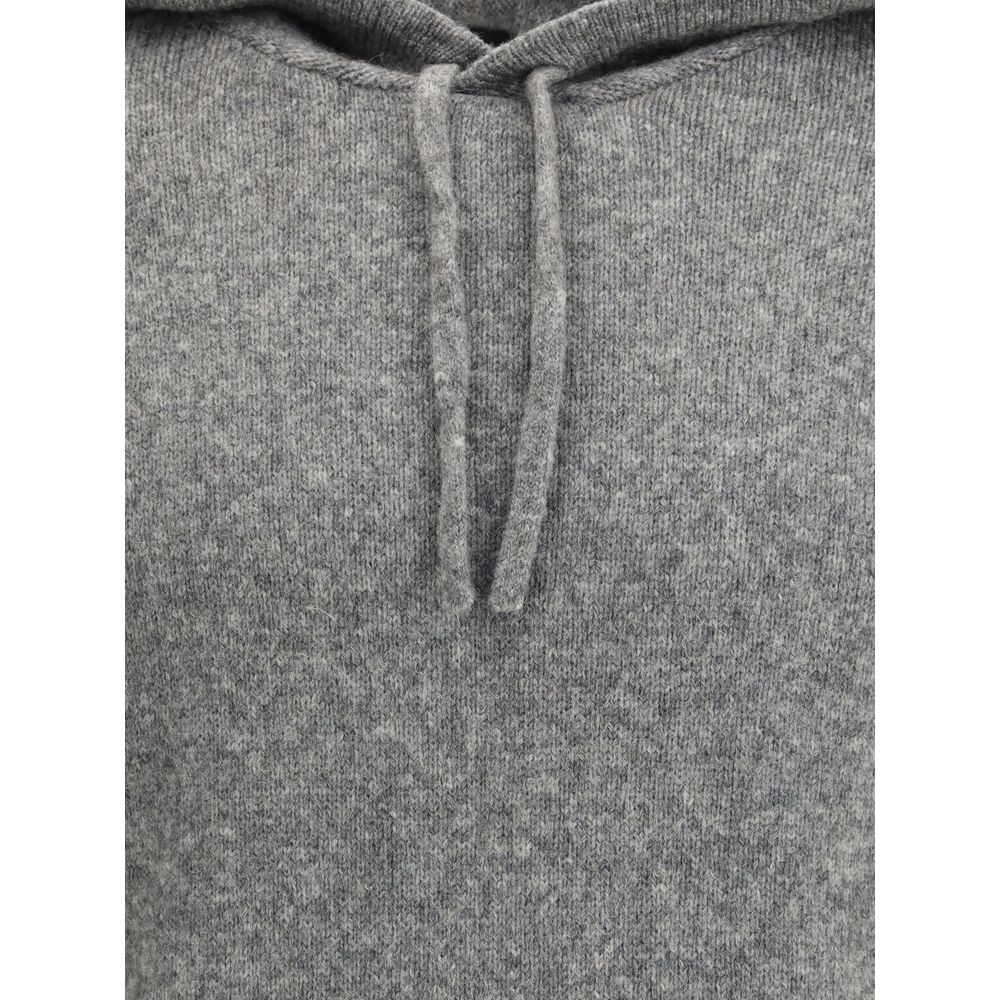 Roberto Collina Grauer Kaschmir-Hoodie