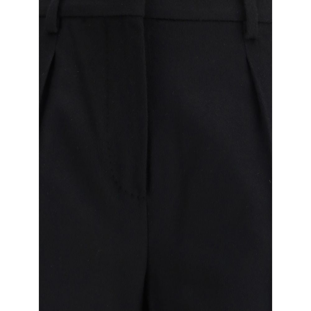 Max Mara Schwarze Kamelhaar-Hose im Casual-Stil