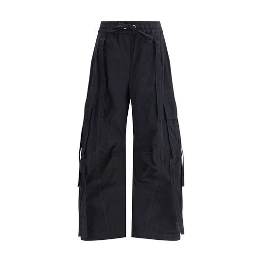 Dolce & Gabbana Schwarze Baumwoll-Cargo-Hose