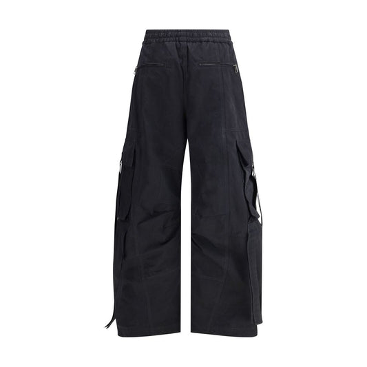 Dolce & Gabbana Schwarze Baumwoll-Cargo-Hose