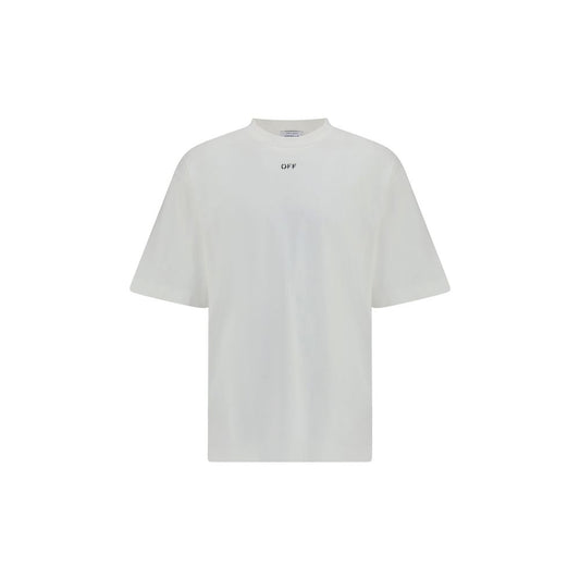 Off-White Weißes Baumwoll-T-Shirt