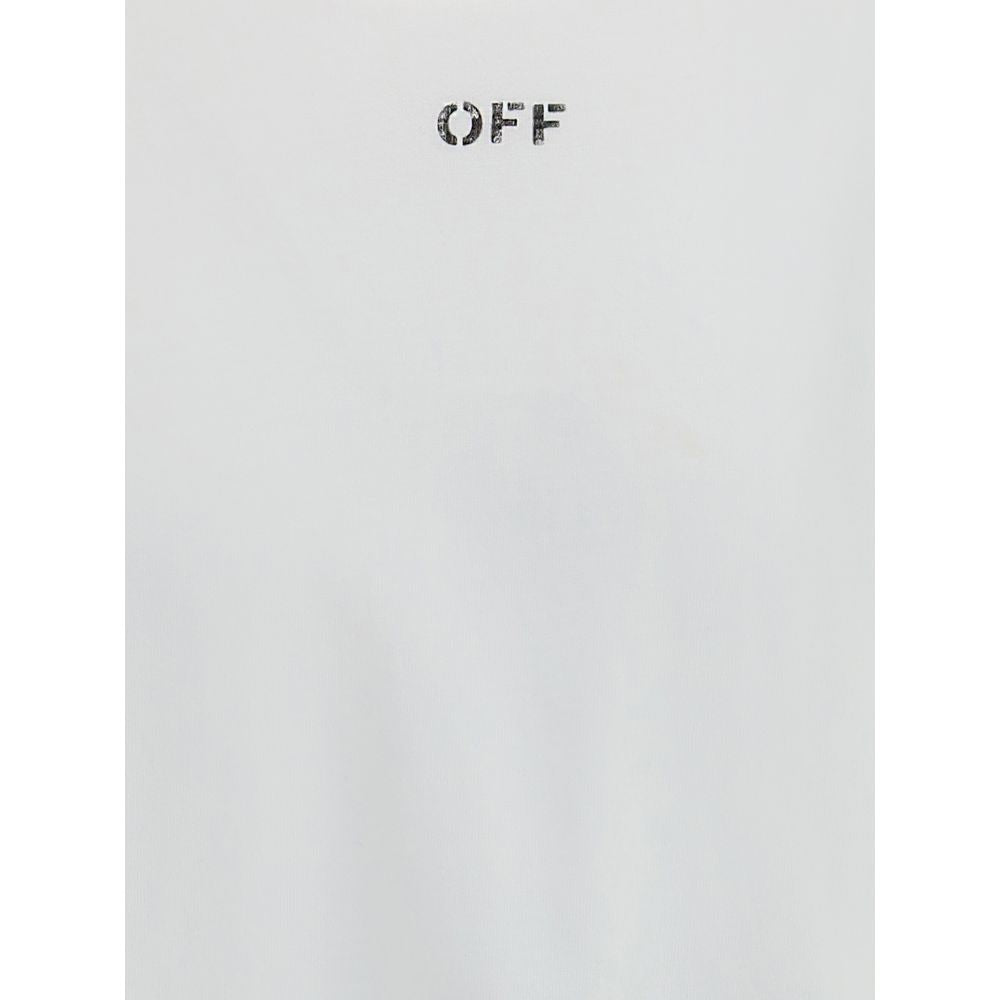 Off-White Weißes Baumwoll-T-Shirt
