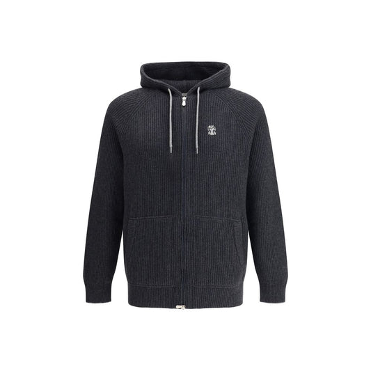 Brunello Cucinelli Schwarzer Kaschmir-Hoodie