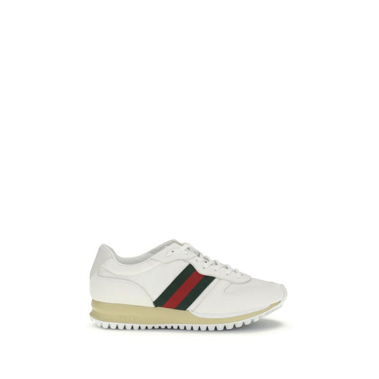 Gucci Weiße Polyamid-Sneaker im sportlichen Stil