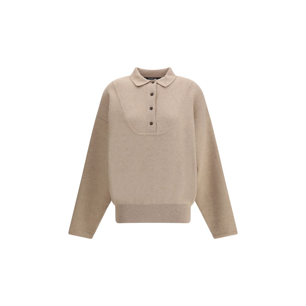 Jacquemus Beiger Woll-Pullover