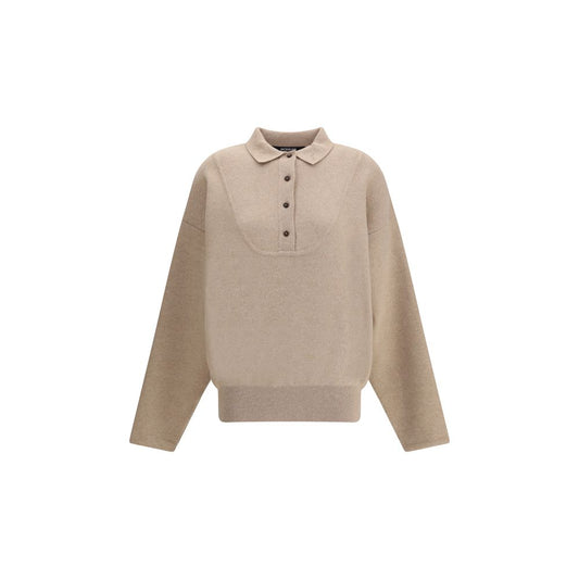 Jacquemus Beiger Woll-Pullover