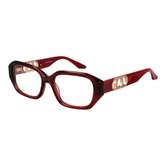Trussardi Rote Acetat-Brille (Gestell)