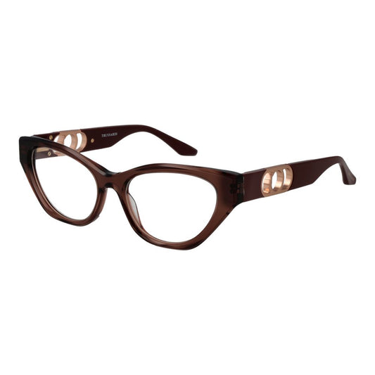 Trussardi Brillenrahmen aus braunem Acetat