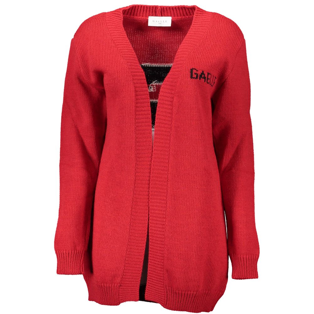 Gaelle Paris Strickjacke aus Roter Wolle