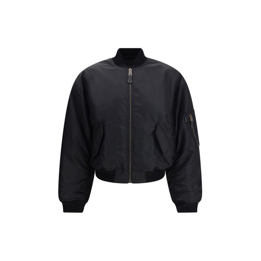 Balenciaga Schwarze Bomberjacke aus Polyamid