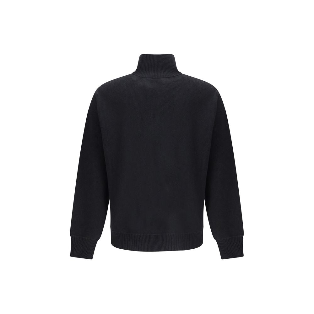 Roberto Collina Schwarzer Woll-Sweatshirt