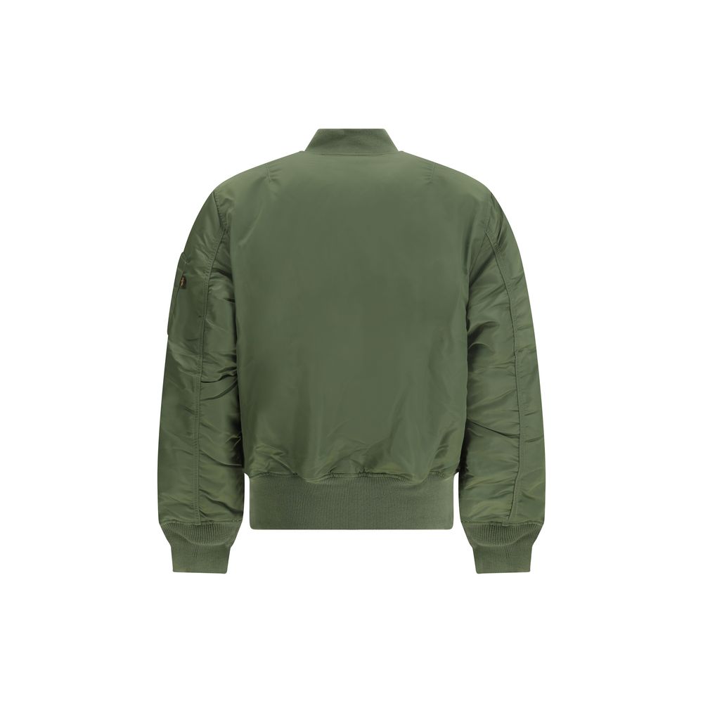 ALPHA INDUSTRIES Grüner Nylon-Bomber